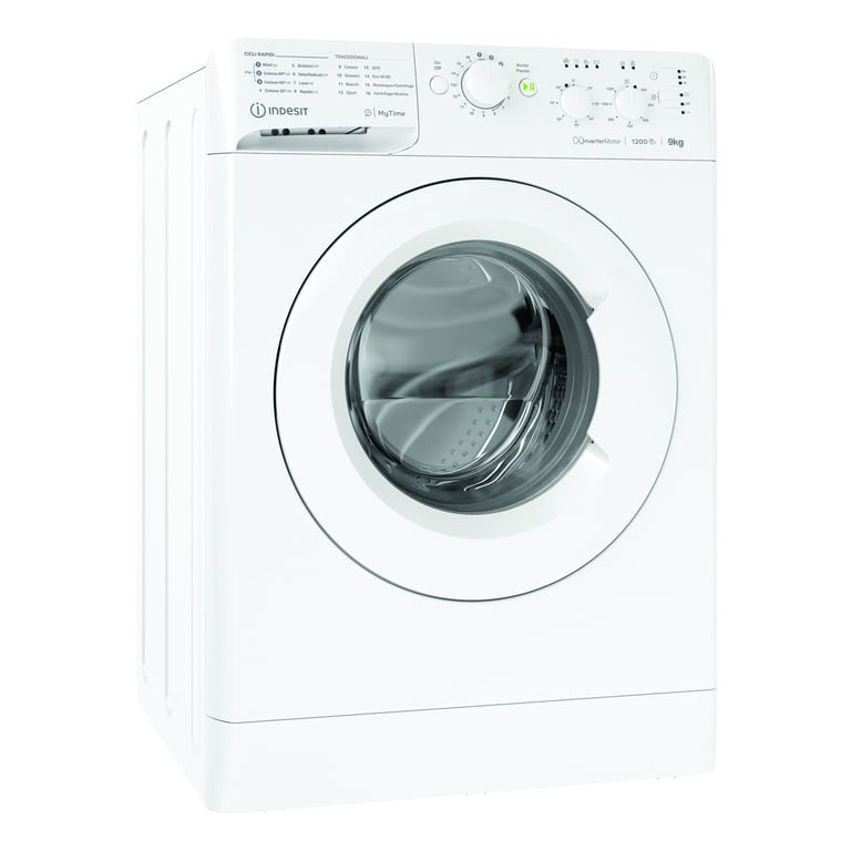 Indesit MTWC IT machine à laver chargement frontal 9 kg 1200 trmin - vue 2