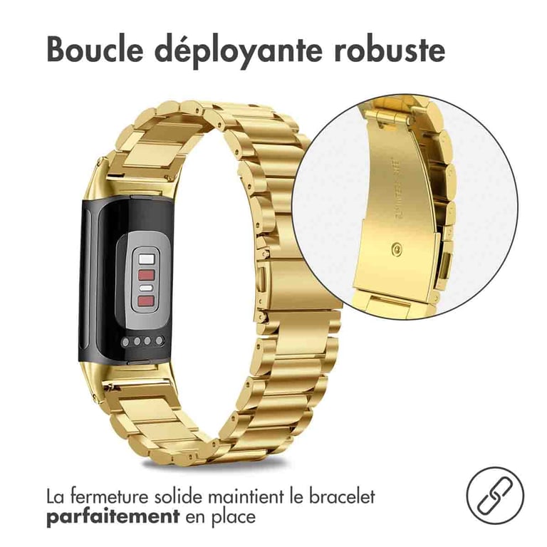 Bracelet Fitbit Charge 5  - Doré - vue 7