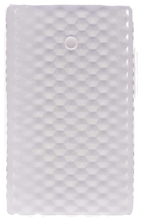 Coque silicone unie compatible Givré Blanc LG Optimus L3