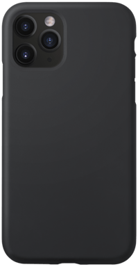 Coque antichoc en gel de silicone doux pour Apple  iPhone 11 Pro, Noir satin