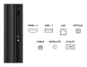 TV QD-Mini LED Pro Tcl 50C79K 127 cm 4K UHD 2025 Aluminium brossé
