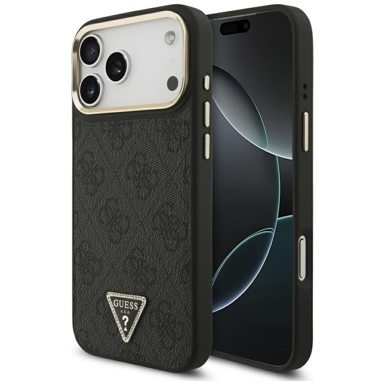 Guess Étui 4G Triangle Logo MagSafe pour iPhone 17 Pro Max