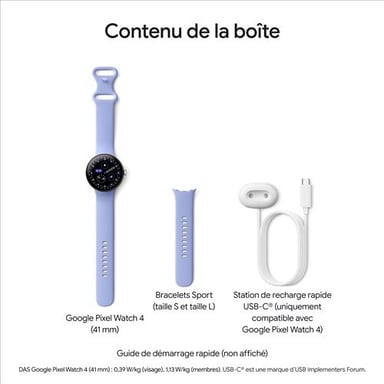Pixel Watch 4 (GPS), Boitier de 41 mm, Lime