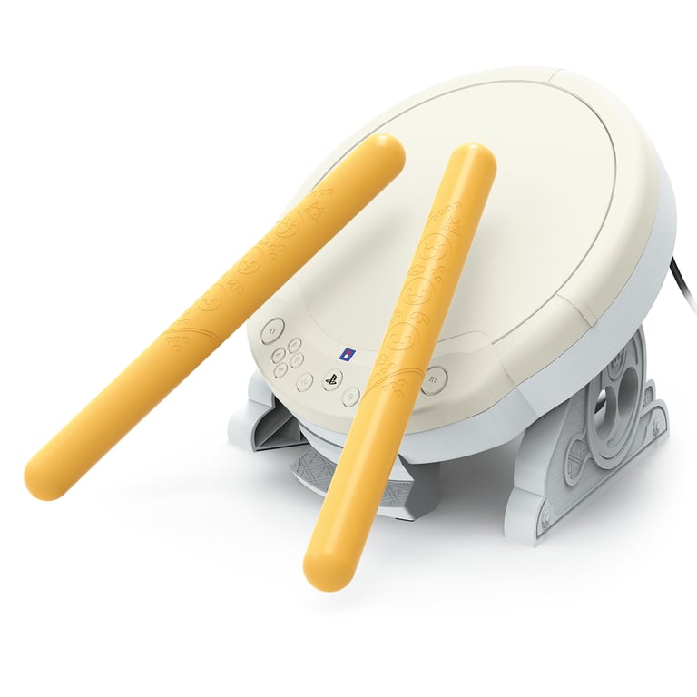 Hori Taiko No Tatsujin Beige, Blanc USB Spéciale Analogique/Numérique PC, PlayStation 4, PlayStation 5 - Neuf