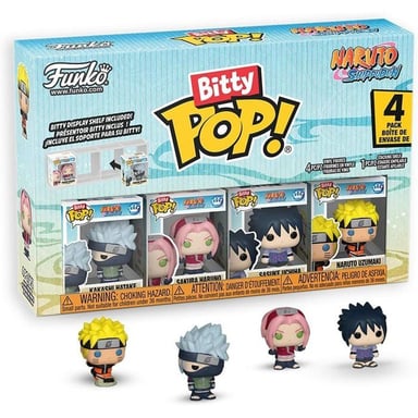 Funko Figurine Bitty POP! - Naruto Shippuden Team 7 - 4-Pack - Vinyle - vue 1