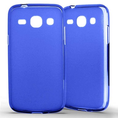 Coque silicone unie compatible Givré Bleu Samsung Galaxy Core Plus