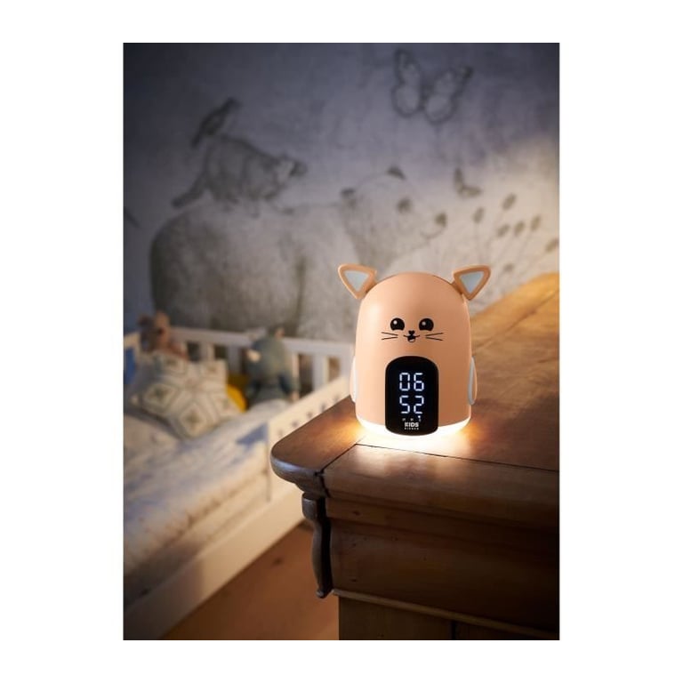 Réveil & Veilleuse Mia le chat BIGBEN 3 mélodies Intensité lumineuse réglable Affichage heure - vue 4