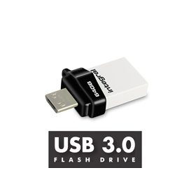 Integral INFD16GBMIC3.0-OTG lecteur USB flash 16 Go USB Type-A / Micro-USB 3.2 Gen 1 (3.1 Gen 1) Blanc - Neuf