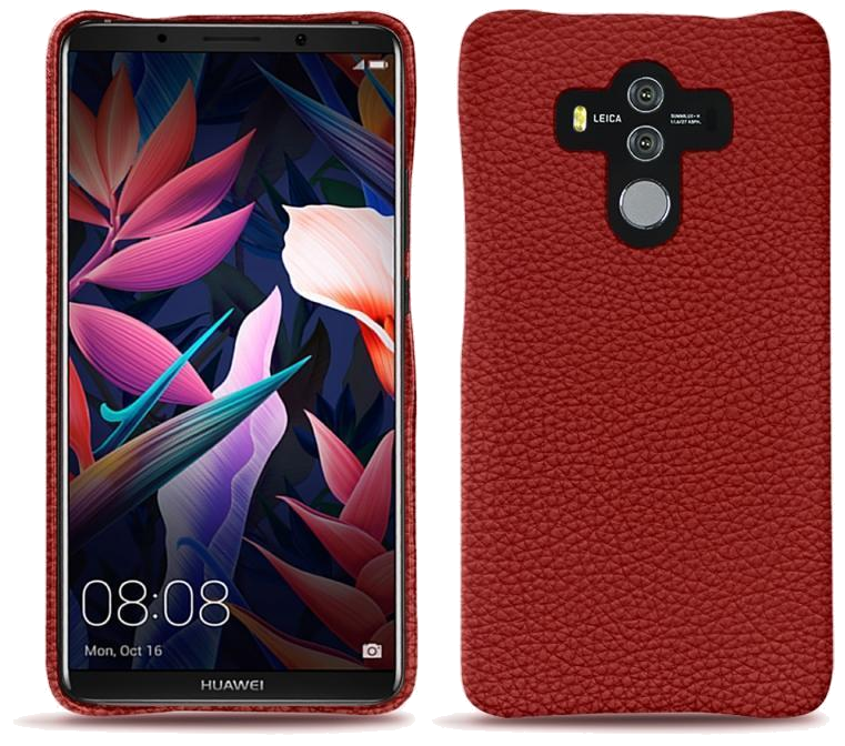 Coque cuir Huawei Mate 10 Pro - Coque arrièreRouge