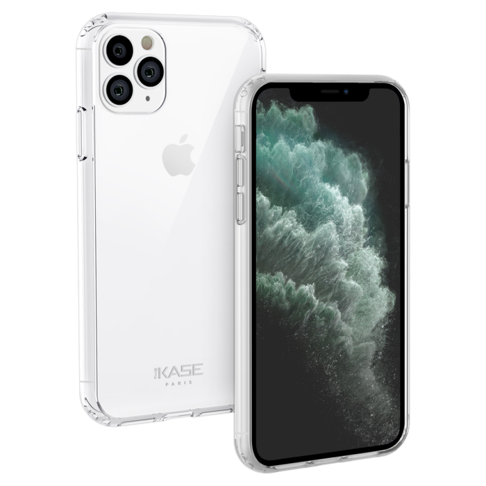 Coque hybride invisible pour Apple iPhone 11 Pro Max, Transparente - The  Kase