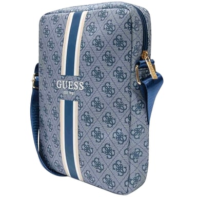 Guess Bolso bandolera de 10'' modelo Stripe 4G Azul