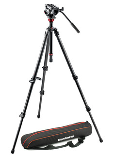 Manfrotto MVH500AH, 755CX3 tripode Digitales / cámaras de película 3 pata(s) Negro