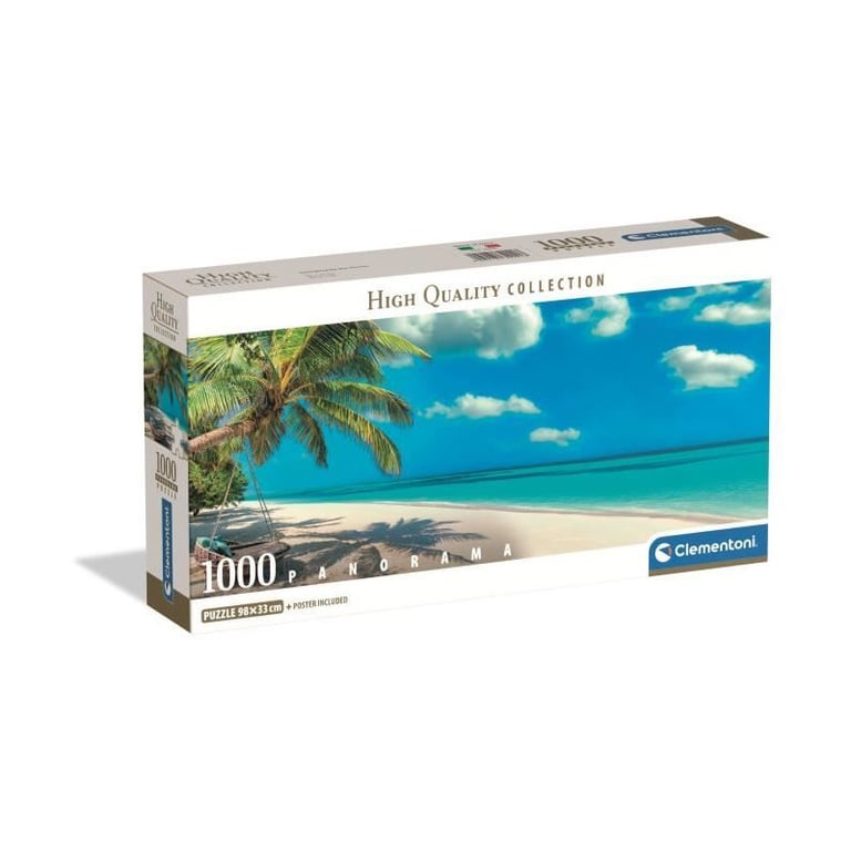 Puzzle Compact 1000 pièces Panorama : Balançoire au bord de 'océan Clementoni Puzzles - vue 5