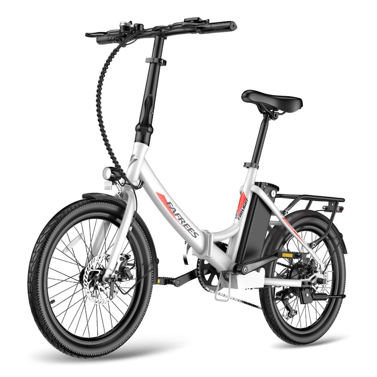 Vélo électrique FAFREES F20 Light - Moteur 250W Batterie 36V16.75Ah Assisted Autonomie 130KM Frein à Disque Mécanique - Blanc - Neuf