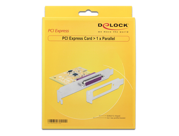 DeLock Carte Contrôleur PCI Express vers 1 port parallèle - vue 2