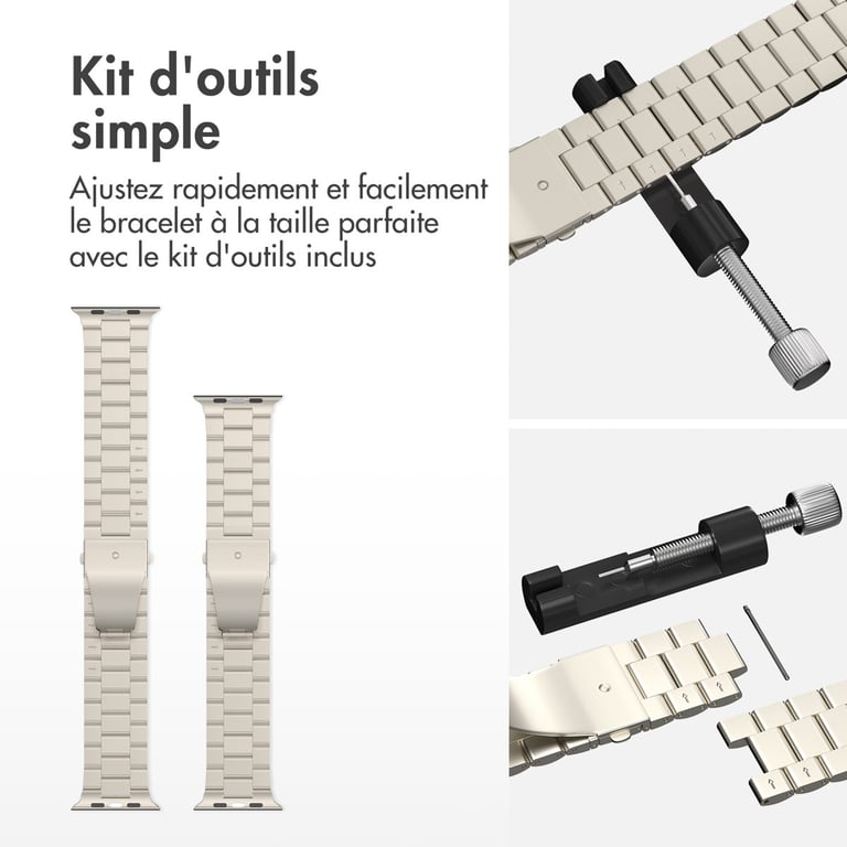 imoshion Bracelet en acier pour Apple Watch Series 1 á 9 / SE 384041 mm | Series 10 42 mm Neuf - vue 8