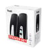 Trust 24660 set d'enceintes 5 W PC/ordinateur portable Noir, Métallique 2.0 canaux