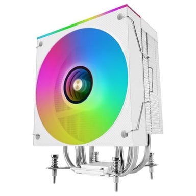 Mars Gaming Mcpu-lcd Dissipatore Cpu 300w Tdp 6x Heatpipes Ventola Argb 120mm Schermo Lcd Bianco