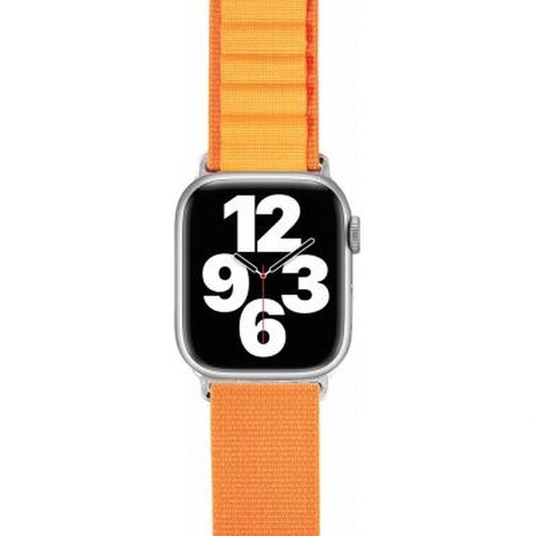 Bracelet Apple Watch 38-40-41mm Boucle alpine 138 à 205mm Orange Bigben - Neuf