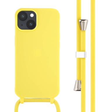 imoshion Coque en silicone avec cordon pour Apple iPhone 14 - Jaune