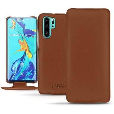 Housse cuir Huawei P30 Pro -  - Marron - Simili cuir
