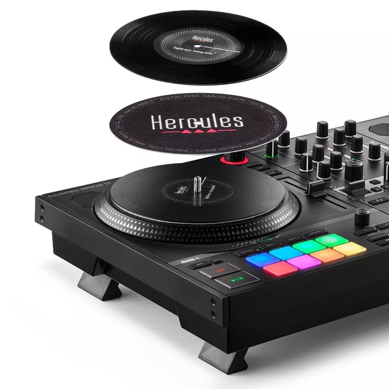 HERCULES DJCONTROL INPULSE T7 Contrôleur DJ motorisé avec deux platines - vue 4