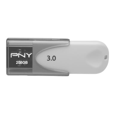 PNY ATTACHE 4 unitÃ  flash USB 256 GB tipo A 3.2 Gen 1 [3.1 1] Grigio, Bianco (PNY 256GB 3.0 - USB3.0 Sliding Design 80MB/s read; 20MB/s write [while stocks last] [1Year warranty]) [FD256ATT430-EF]