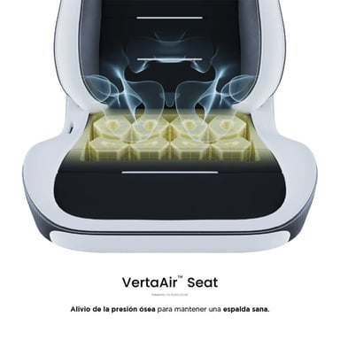 Chaise gaming Vertagear SL3800 HygennX Noir/Blanc – Ergonomie avancée, tissu anti-odeurs, soutien lombaire ContourMax™