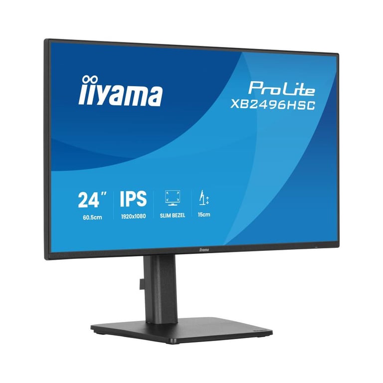 Écran iiyama ProLite XB2496HSC-B1 24  IPS Full HD 144Hz USB-C PD 65W Noir - Neuf