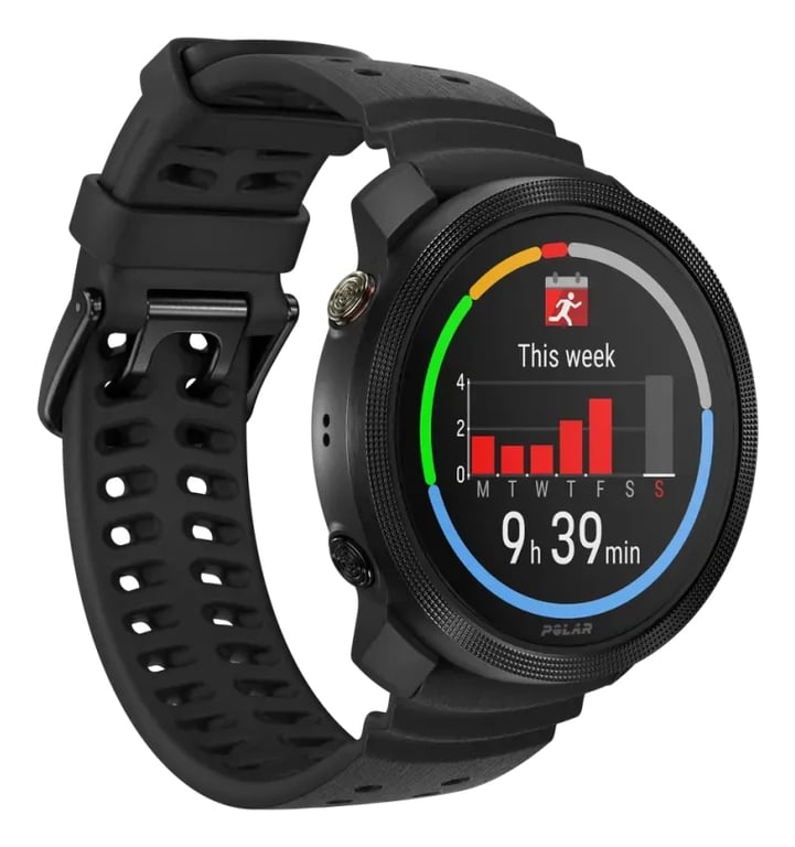Montre connectée Polar Vantage M3 44 mm Bluetooth avec bracelet silicone - vue 10