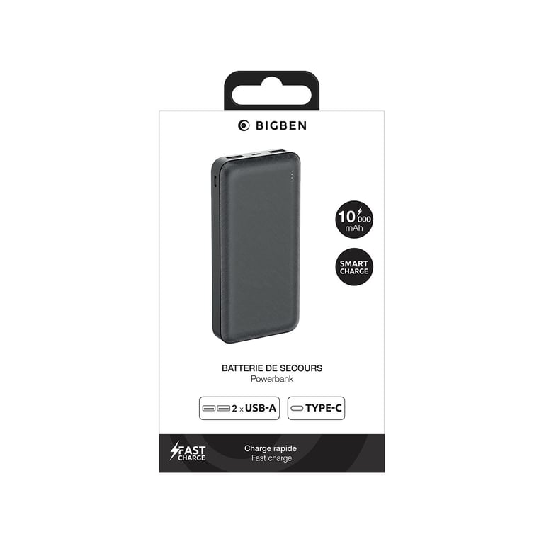 Powerbank 10000mAh FastCharge Bigben - vue 3