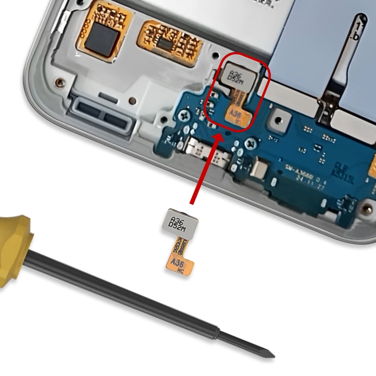 Samsung Lecteur d'Empreinte Digital pour Galaxy A36 avec Nappe Pièce Original - vue 3