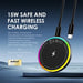 oraimo PowerDock 15W – Chargeur sans fil Qi rapide pour iPhone et Android, design compact universel