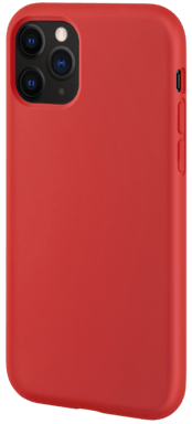 Guscio in morbido silicone gel antiurto per Apple iPhone 11 Pro, rosso fuoco