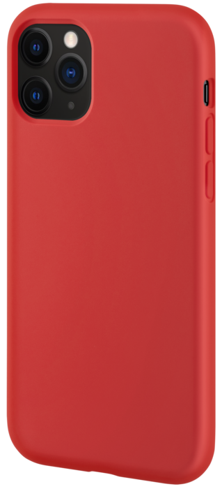 Coque antichoc en gel de silicone doux pour Apple  iPhone 11 Pro, Rouge Ardent
