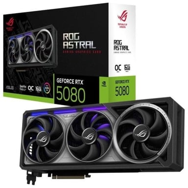 ASUS ROG Astral - -RTX5080-O16G-GAMING NVIDIA GeForce RTX 5080 16 Go GDDR7