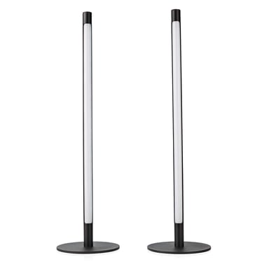 Nedis Par de Lámparas de Ambiente RGBIC 36W Wi-Fi 600lm 2700-6500K Negro