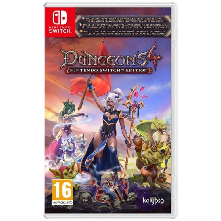 Dungeons 4 Jeu Nintendo Switch Edition Deluxe