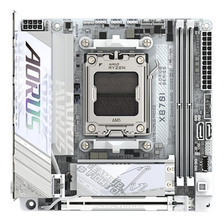 Gigabyte X870I AORUS PRO ICE - vue 2