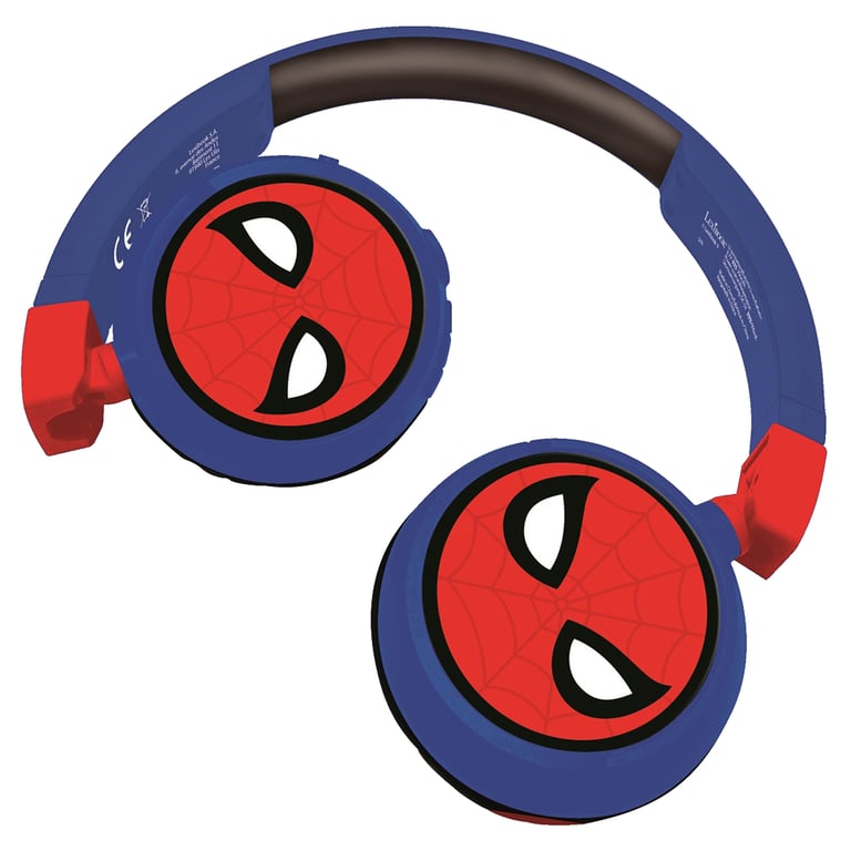 Lexibook HPBT010SP écouteur/casque Écouteurs Avec fil &sans fil Arceau Musique Bluetooth Bleu, Rouge - Neuf
