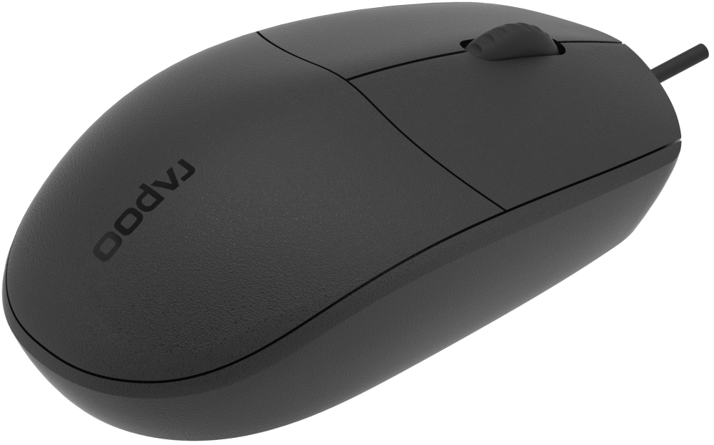 Souris optique filaire N100 , Noir