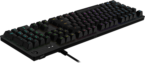 Logitech G G512 Carbon RGB Mechanical Gaming Keyboard, GX Blue (Clicky) teclado USB AZERTY Francés Carbono