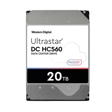 Western Digital Ultrastar DC HC560 disco duro interno 20 TB 7200 RPM 512 MB 3.5'' SAS / Serial ATA II