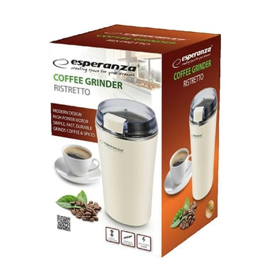 Macina caffè elettrico Esperanza EKC008W 70 g Bianco
