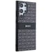 Custodia DKNY Mono Stripe Leather per Samsung Galaxy S24 Ultra, nera