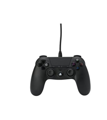 Mando con cable Under Control negro de 3 m para PS4