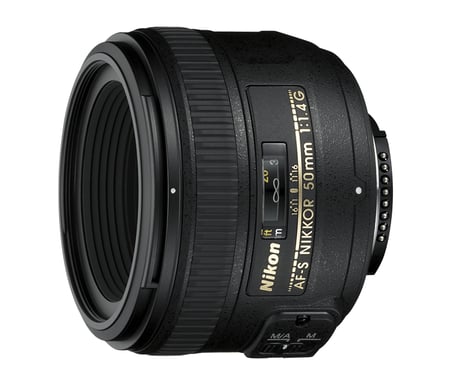 Nikon AF-S NIKKOR 50mm f/1.4G SLR Objetivo estándar Negro