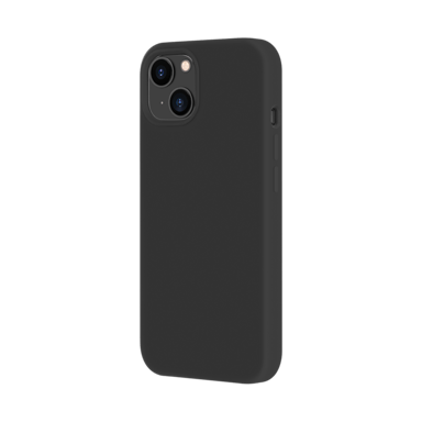 Custodia in morbido gel di silicone per Apple iPhone 13, nero satinato