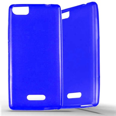 Coque silicone unie compatible Givré Bleu Wiko Fever Special Edition