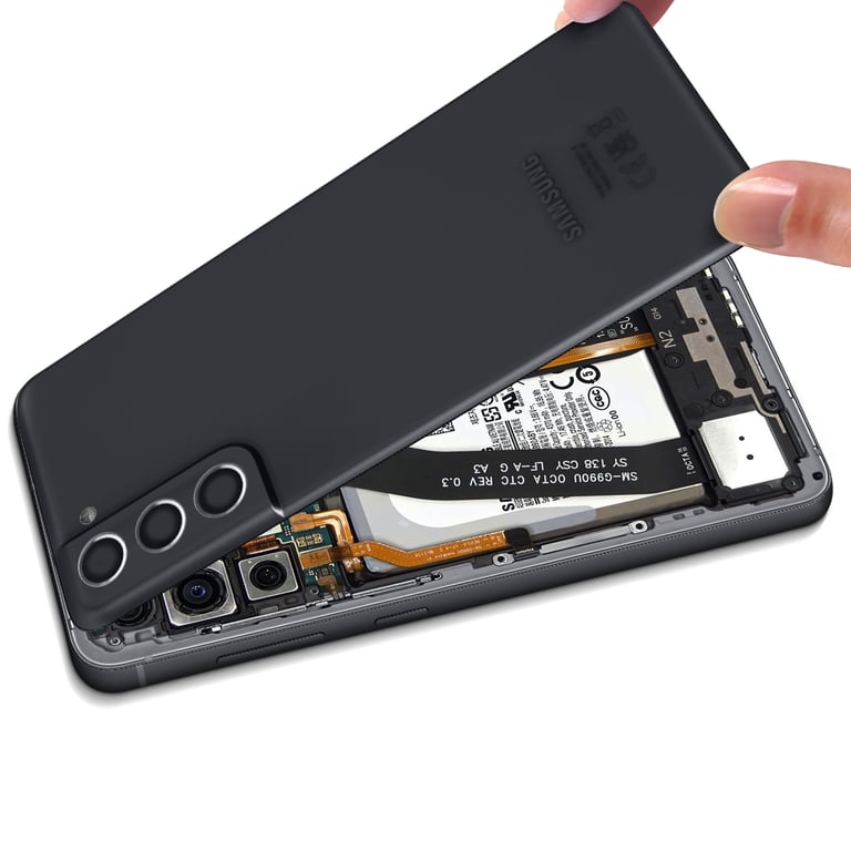 Cache Batterie Samsung Galaxy S21 FE Originale Samsung avec lentille Neuf - vue 2